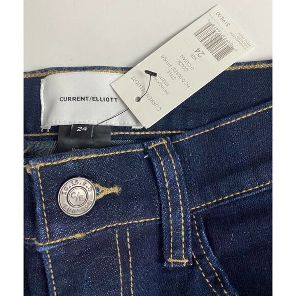 NWT Current / Elliott High Waist Stiletto Jeans - Size 24 - Picture 6 of 8